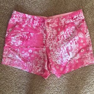 Pink Lilly Pulitzer cotton shorts